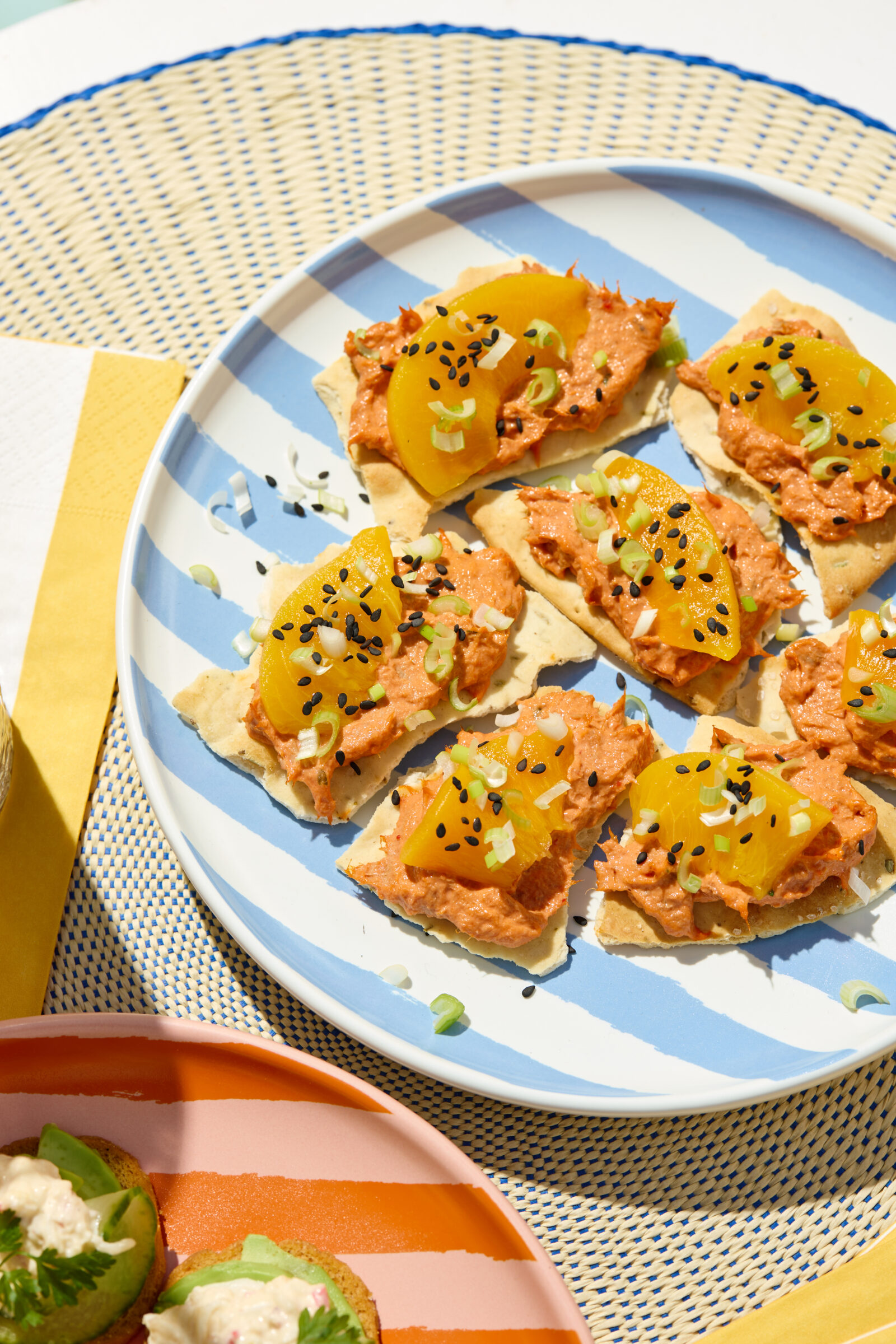 Spicy tuna cracker